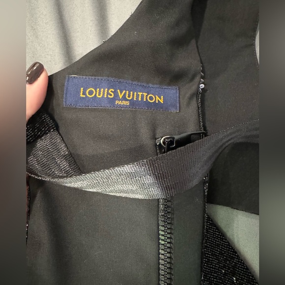 NWT Louis Vuitton *rare*  embroidered mid-layered zippered vest - Picture 8 of 11